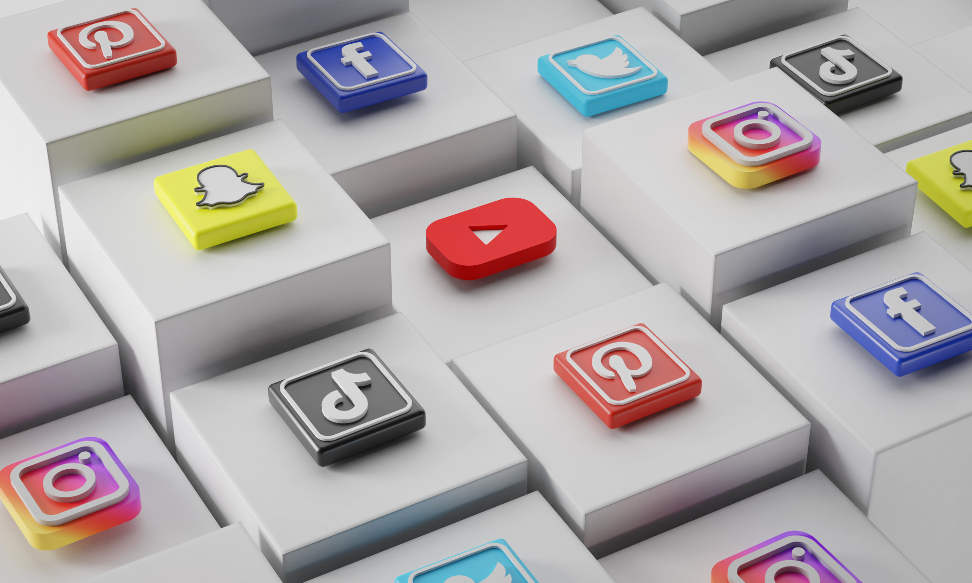 Wideo w social media | logotypy popularnych mediów społecznościowych
